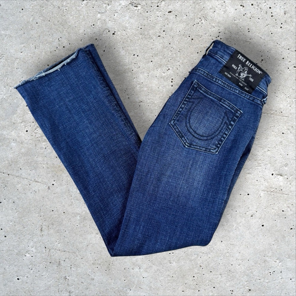 True Religion Jeans Becca Mid Rise Boot‎ Cut Indigo Women's Size 27x30